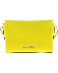 yellow calvin klein crossbody bag