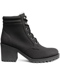 laced padded boots h&m