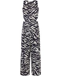 Warehouse Tiger Stripe Jumpsuit - Multicolour