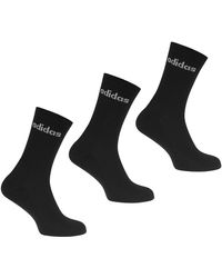 adidas Crew Three Pack Socks - Black