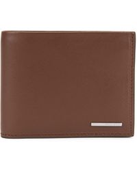 hugo boss brown leather wallet