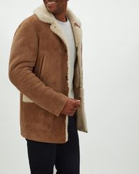 Mens Sheepskin Coat >> Liska Shearling Coat In Blue For Men Lyst Mens Sheepskin Coat >> Liska Shearling Coat In Blue For Men Lyst