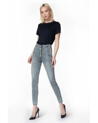 J Brand Natasha Sky-high Super Skinny - Gray