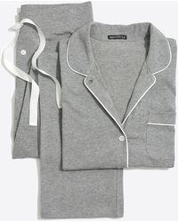 J.Crew Knit Pajama Set - Gray