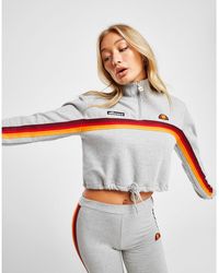 Ellesse Rainbow 1/4 Zip Sweatshirt - Gray