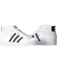 lyst adidas modello professionista in bianco per gli uomini lyst adidas modello professionista in bianco per gli uomini