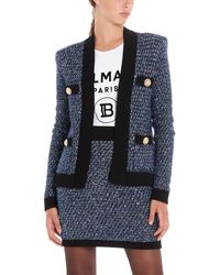 Balmain Giacca lurex - Blu