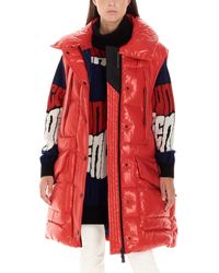 3 MONCLER GRENOBLE Gilet 'Myra' - Rosso