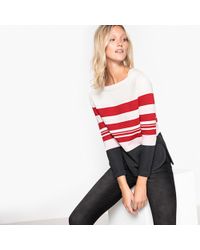 Lyst Adidas Originals Contemp Baumwollmischung Piqué Sweatshirt in Rot Lyst Adidas Originals Contemp Baumwollmischung Piqué Sweatshirt in Rot