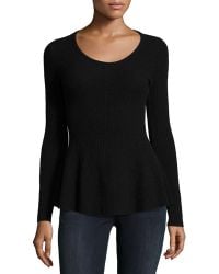 Autumn cashmere Black Cashmere Oversized Cowl Neck Sweater in Black | Lyst