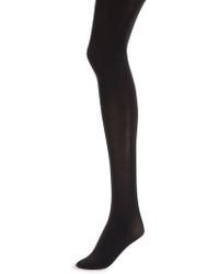 Hanes Curves Control Top Opaque Tights - Black