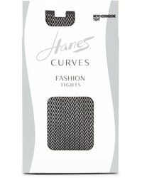 Hanes Herringbone Tights - Black