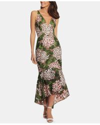 xscape 3d floral evening dress