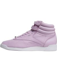 Reebok Freestyle Hi Muted Trainers Moonglow/white - Purple