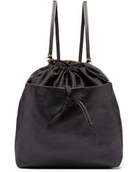 Lyst - Marni Black Leather Backpack in Black