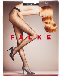 Falke Polka Dot 15 Denier Tights - Black