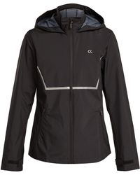 Calvin Klein Zip Through Hooded Wind Jacket - Black