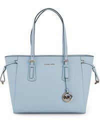 michael kors light blue tote