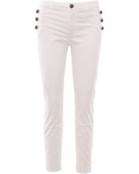 Rinascimento White Cotton Jeans