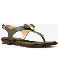 michael kors olive green sandals