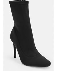square toe mid heel boots