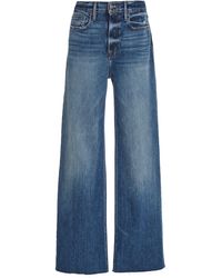FRAME Heritage California High-rise Wide-leg Jeans - Blue