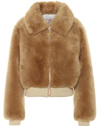 Yves Salomon Veste Meteo en laine - Marron