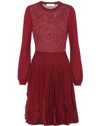 Valentino Kleid aus Wolle - Rot