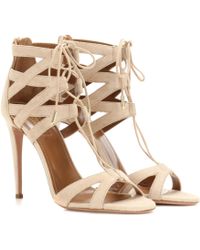 beverly butterfly appliqué suede sandal