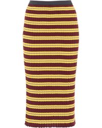 Marni Rayas Mezcla A Popular Lyst Falda En Algodón De pxqHHSAwd