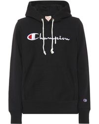 Champion Sweat-shirt à capuche en coton - Noir