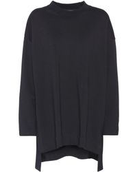 Y-3 Sweat-shirt en coton à ornements - Noir