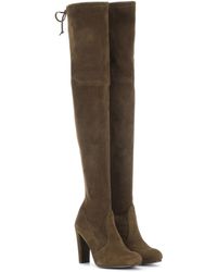 stuart weitzman green boots