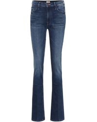 Mother Jean Runaway à taille haute - Bleu