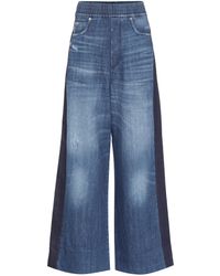 Golden Goose Deluxe Brand Wide-leg Denim Jeans in Beige (Natural) - Lyst