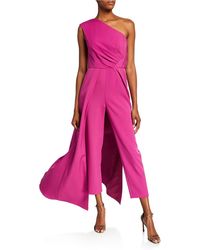 Kay Unger Jumpsuit Gown in Black - Lyst