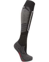 Falke Chaussettes En Laine Mélangée Intarsia Sk2 - Noir