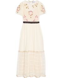 Red valentino sequin voile maxi dress Red valentino sequin voile maxi dress