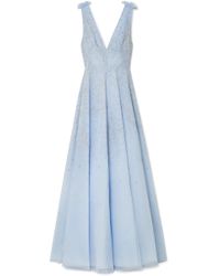 zuhair murad light blue gown