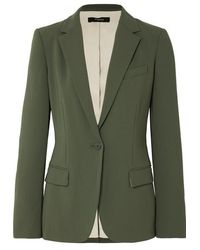 Theory Blazer Aus Crêpe - Grün