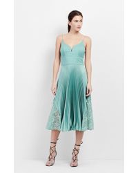 Lyst Nicole Miller Lily Patch Sunburst Pleats Dress In Blue Nicole Miller Lily Patch Sunburst Pleats Dress Lyst