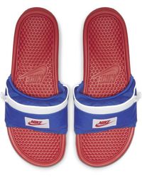 nike fanny pack slides mens