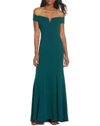 vince camuto sequin trumpet gown