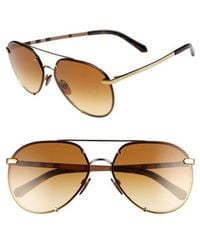 burberry trench collection round frame sunglasses