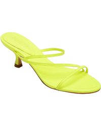 Schutz Women's Victorie Mid - Heel Slide Sandals in White - Save 12% - Lyst