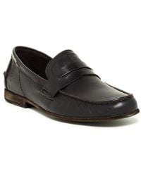 Frye Black Mens Gregory Penny Loafers Tumbled Grain Frye Black Mens Gregory Penny Loafers Tumbled Grain