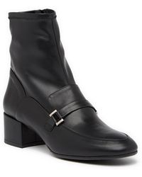 Lyst - Gucci Black Suede Loafer Wedge Tall Boots in Black