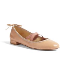 stuart weitzman nude flats