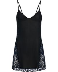 La Perla Leavers Poem Slip - Black