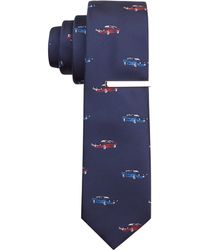 Prada Blue Car and Street Silk Print Tie in Blue for Men | Lyst